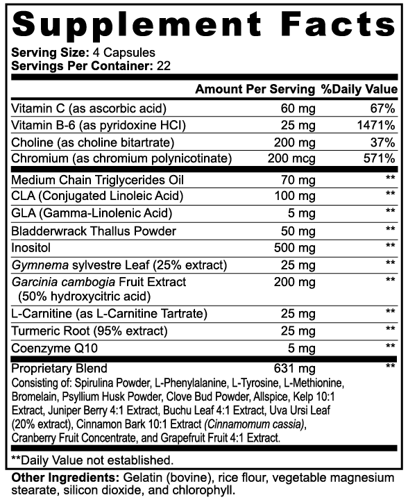 BodyHack Fat Burner with MCT