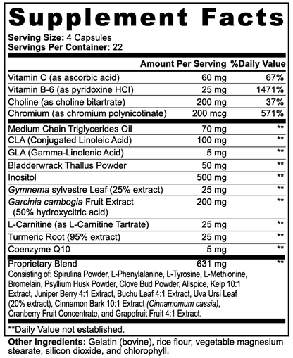 BodyHack Fat Burner with MCT
